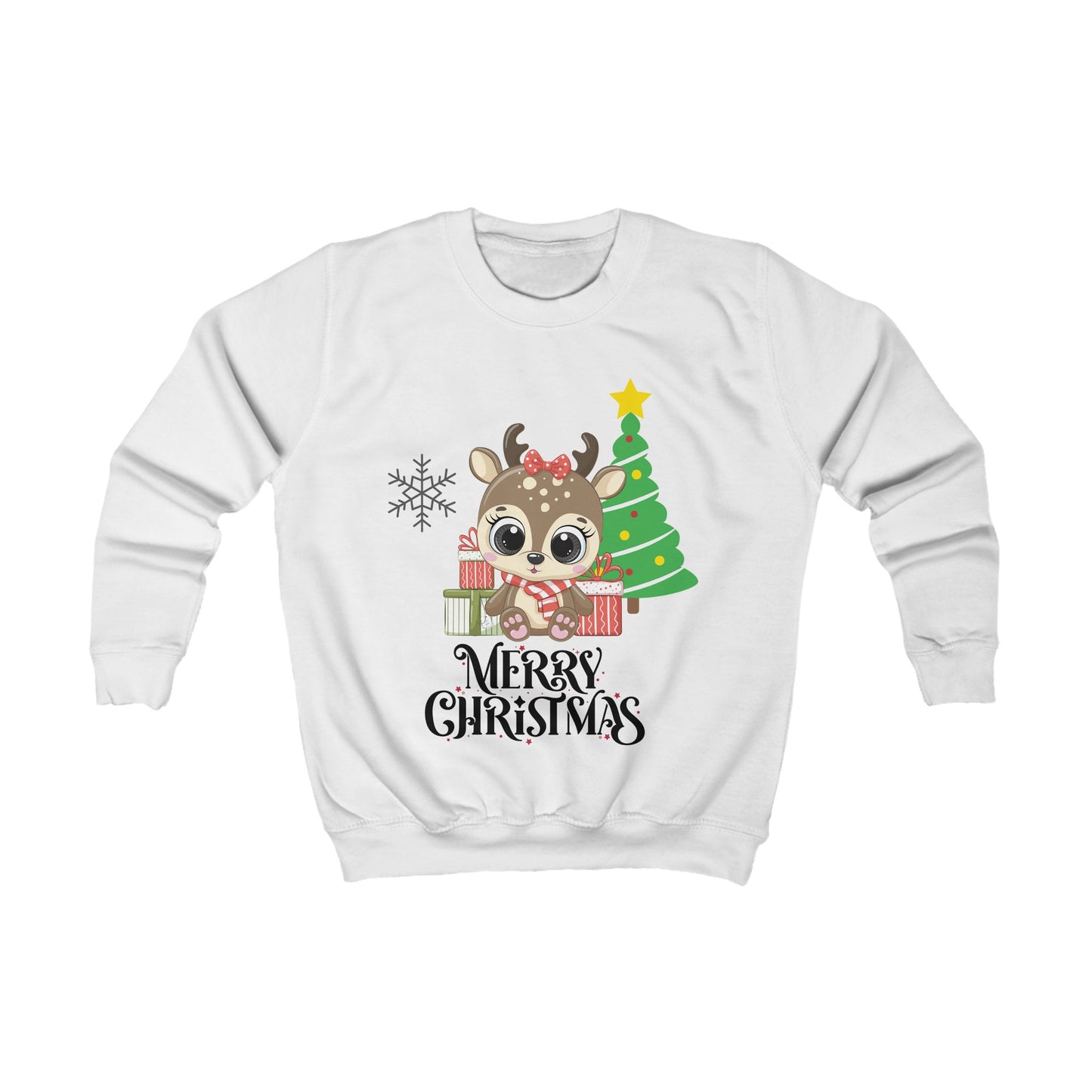 This Christmas Girls Kids Sweatshirt is the perfect festive holiday children's pullover for girls.