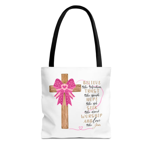 Faith-Inspired Tote Bag, Christian Tote, Inspirational Gift, Church Bag, Jesus Quotes, Perfect for Worship