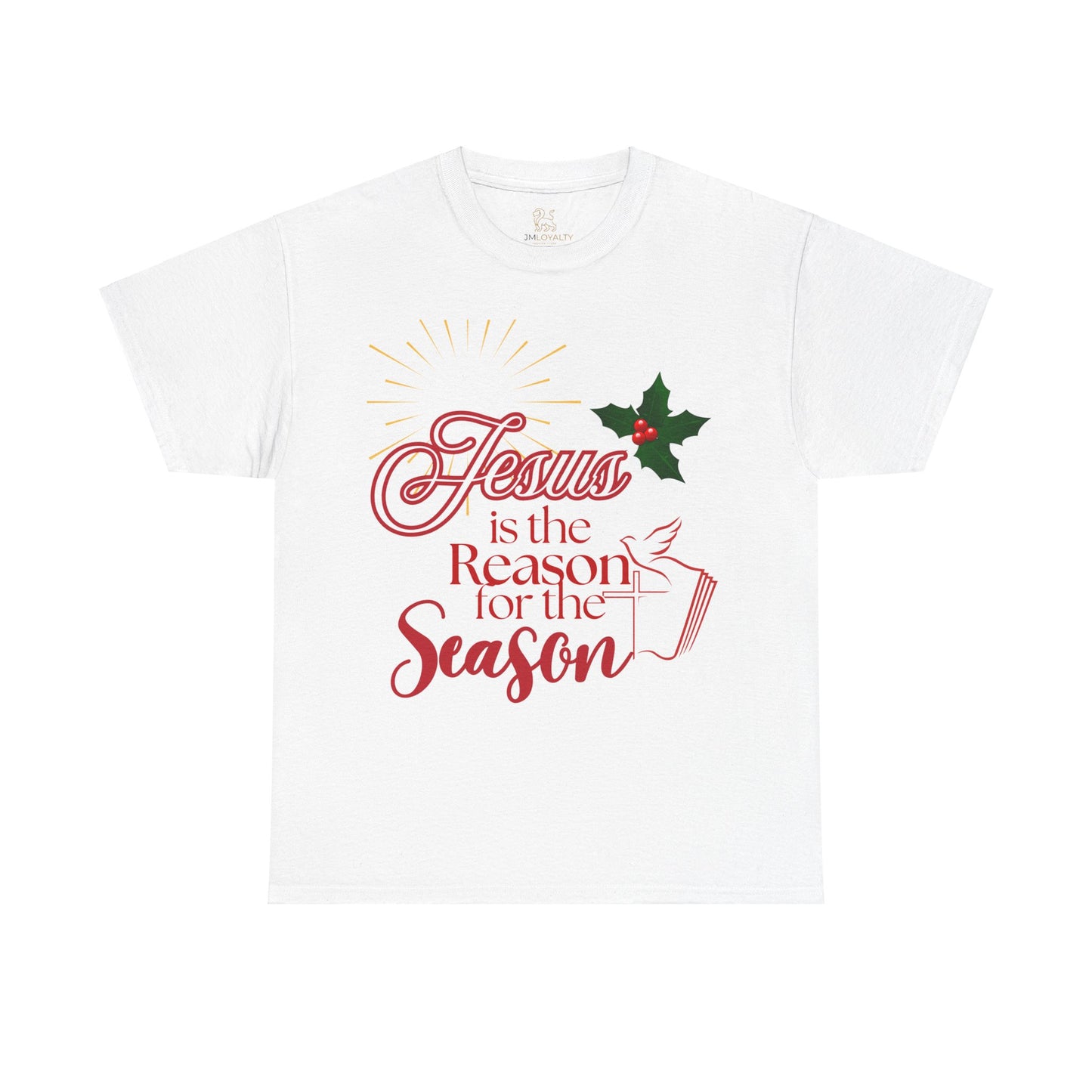 Jesus is the Reason for the Season Tee, Unisex Christmas Shirt, Holiday T-Shirt, Festive Cotton Tee, Faith-Based Apparel