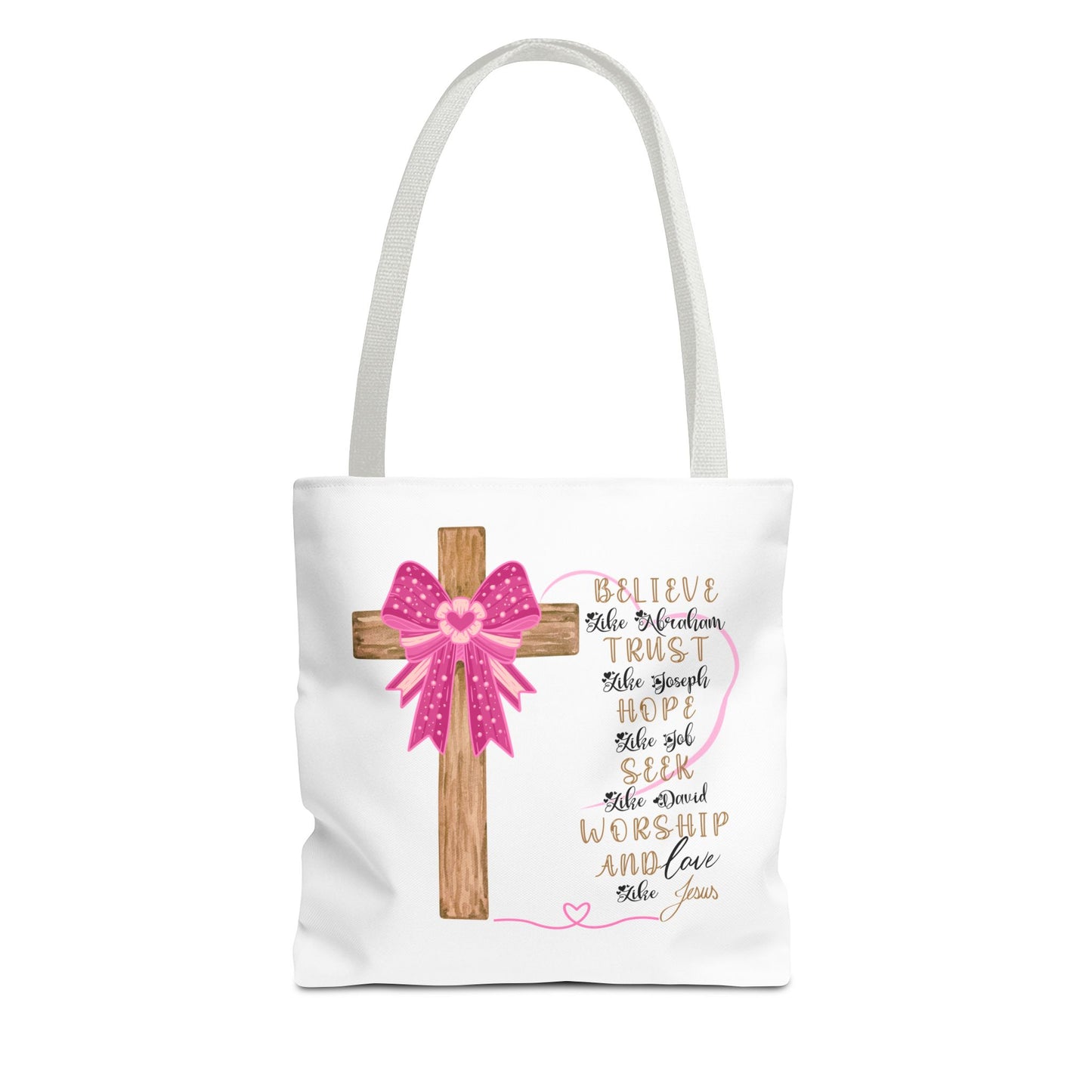 Faith-Inspired Tote Bag, Christian Tote, Inspirational Gift, Church Bag, Jesus Quotes, Perfect for Worship