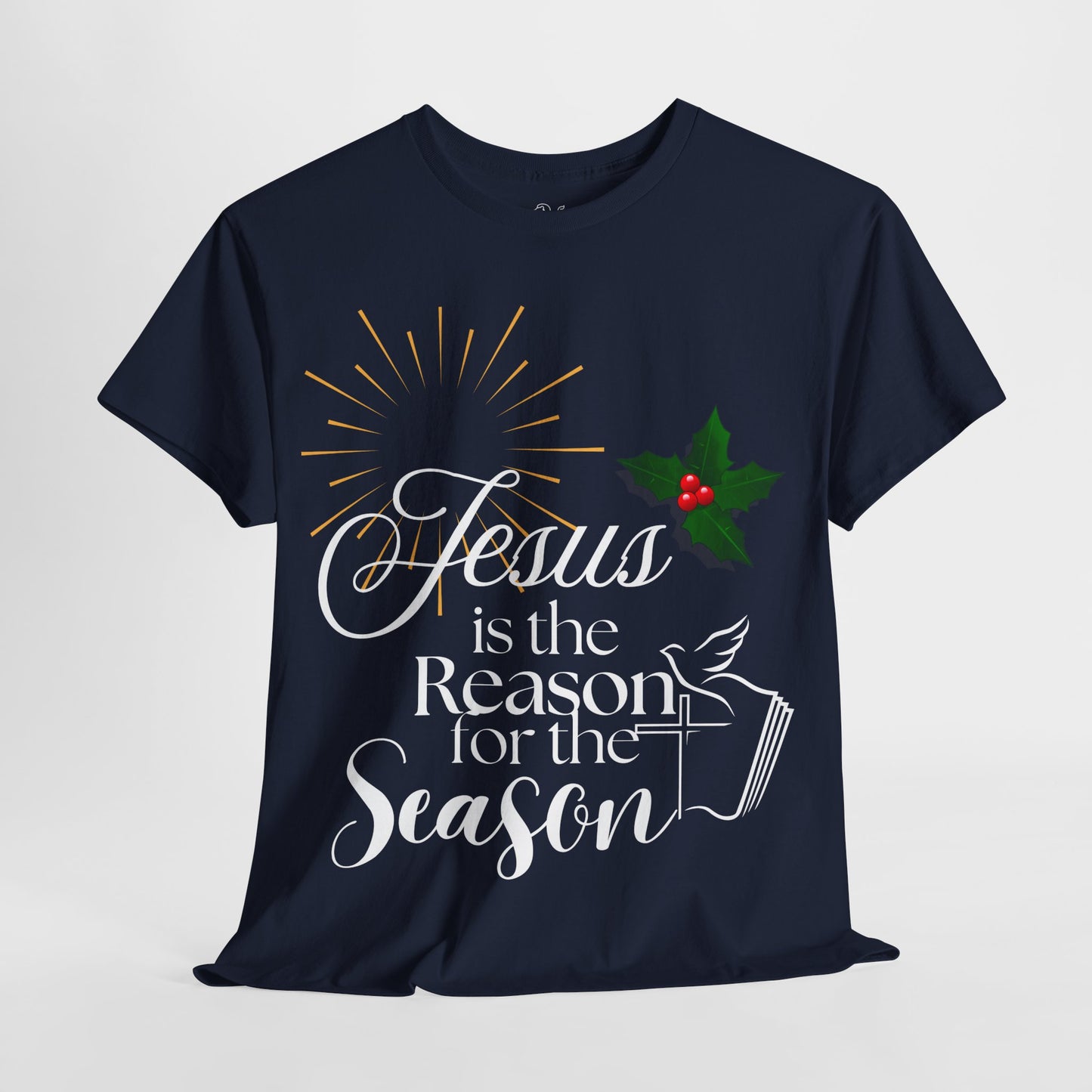 Jesus is the Reason for the Season Tee, Unisex Christmas Shirt, Holiday T-Shirt, Festive Cotton Tee, Faith-Based Apparel