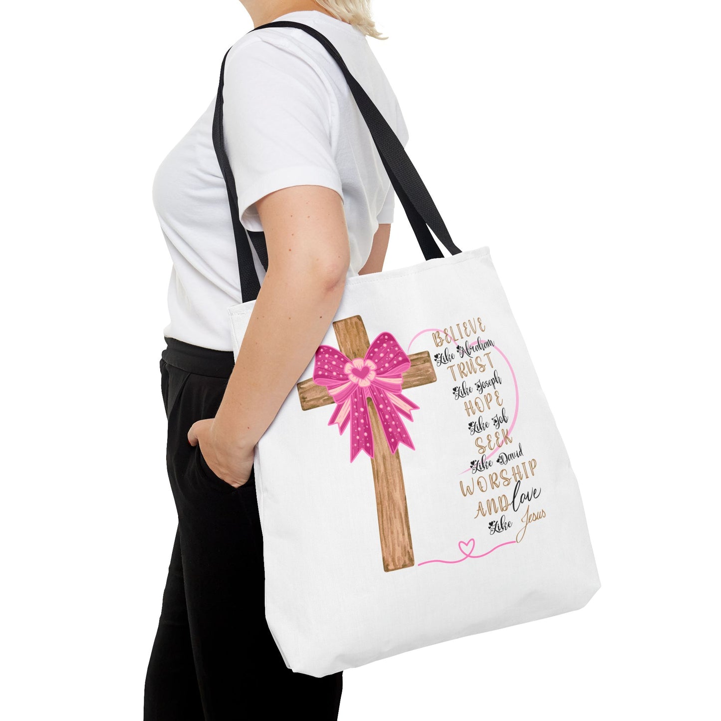 Faith-Inspired Tote Bag, Christian Tote, Inspirational Gift, Church Bag, Jesus Quotes, Perfect for Worship