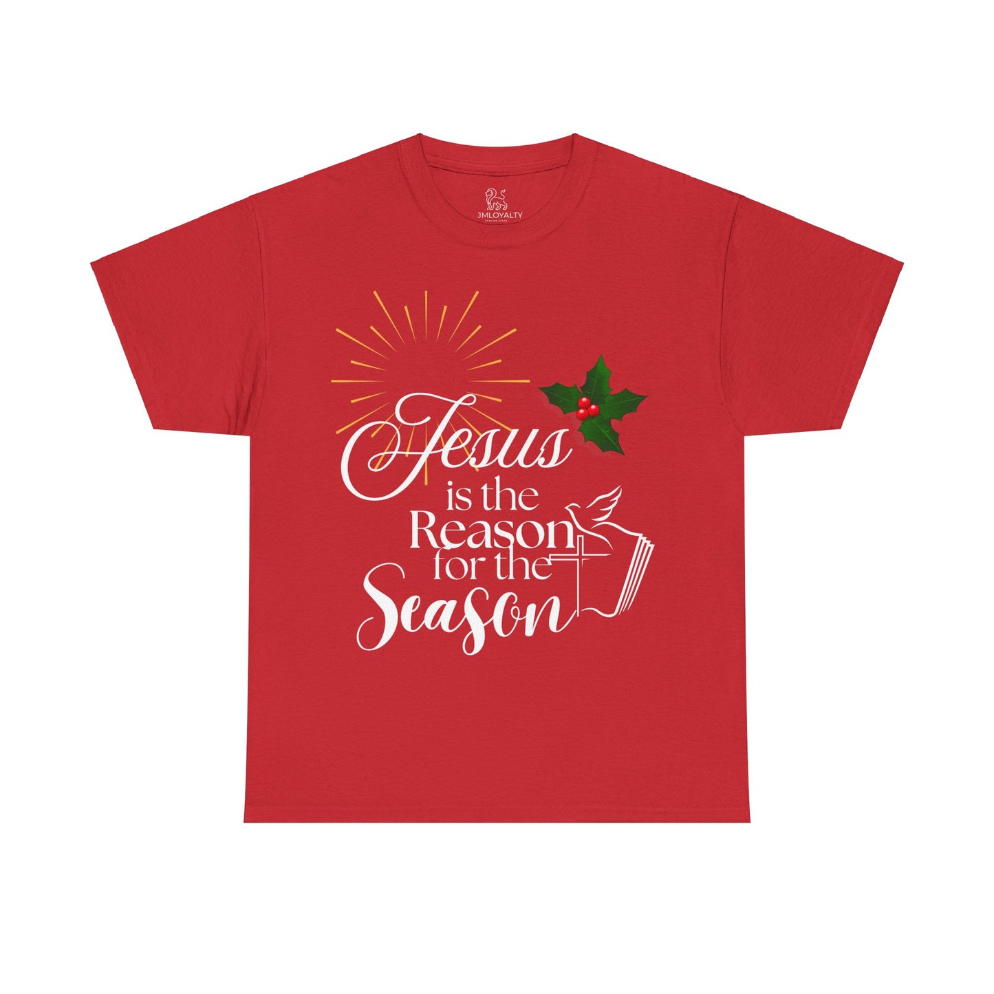 Jesus is the Reason for the Season Tee, Unisex Christmas Shirt, Holiday T-Shirt, Festive Cotton Tee, Faith-Based Apparel