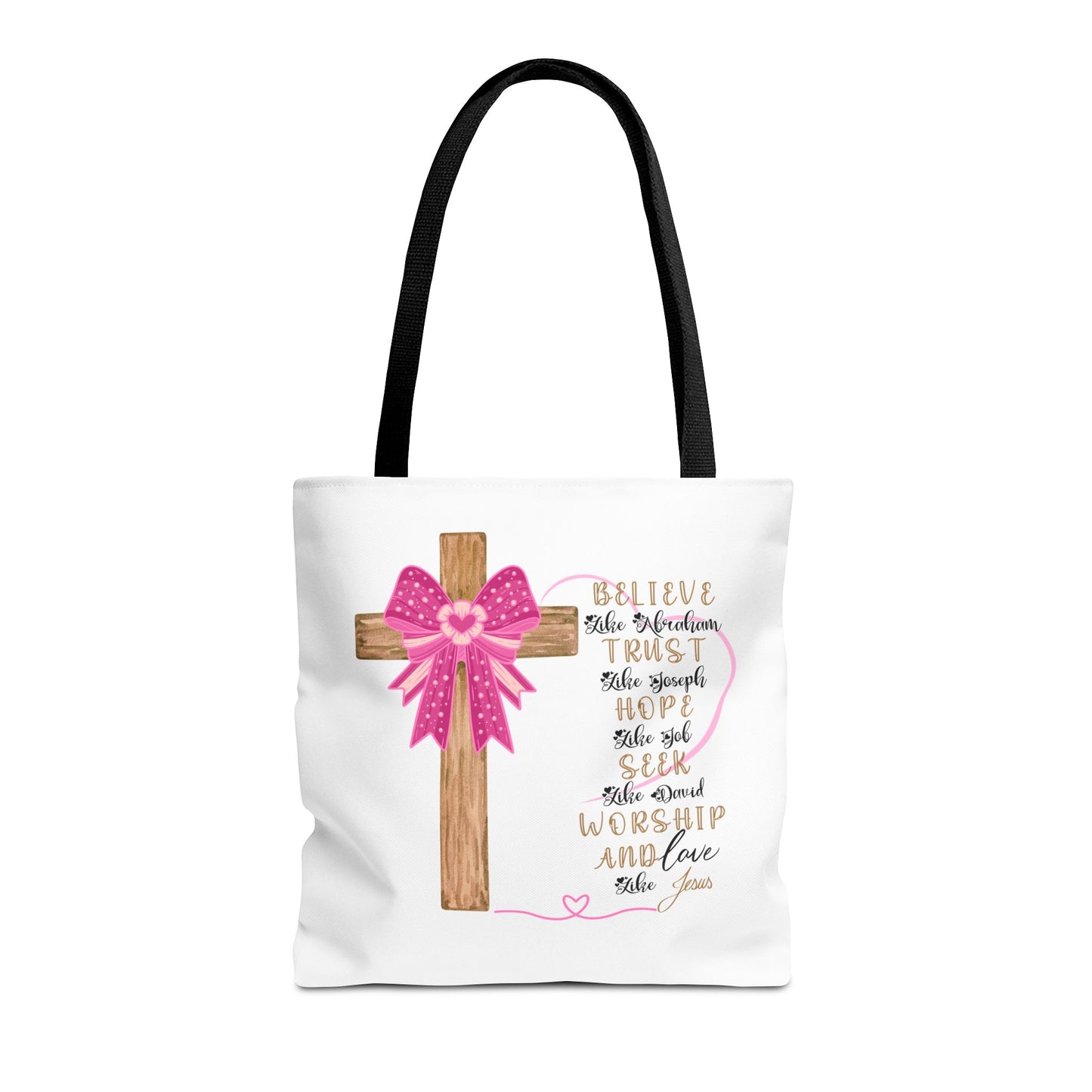 Faith-Inspired Tote Bag, Christian Tote, Inspirational Gift, Church Bag, Jesus Quotes, Perfect for Worship