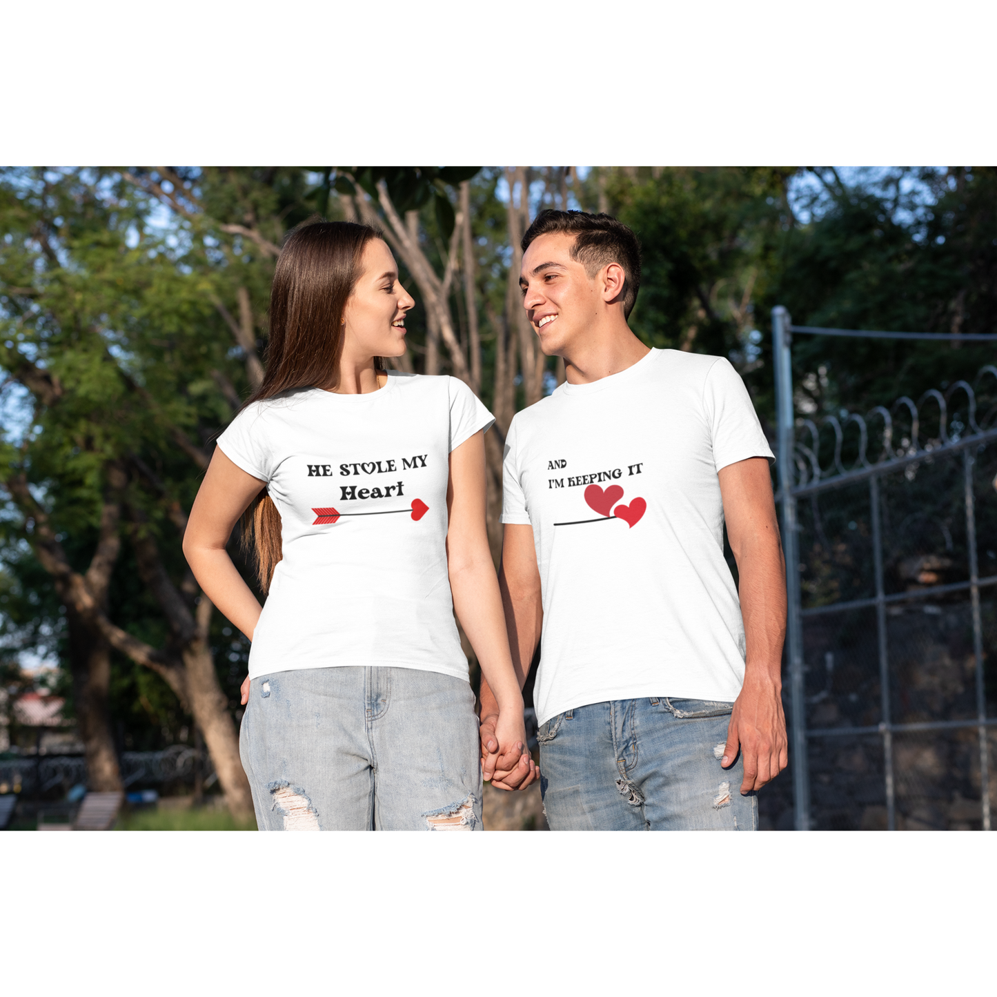 He Stole My Heart T-Shirt, Cute Valentine's Day Gift, Couple's Matching Tee, Love You Shirt, Romantic Date Night Apparel