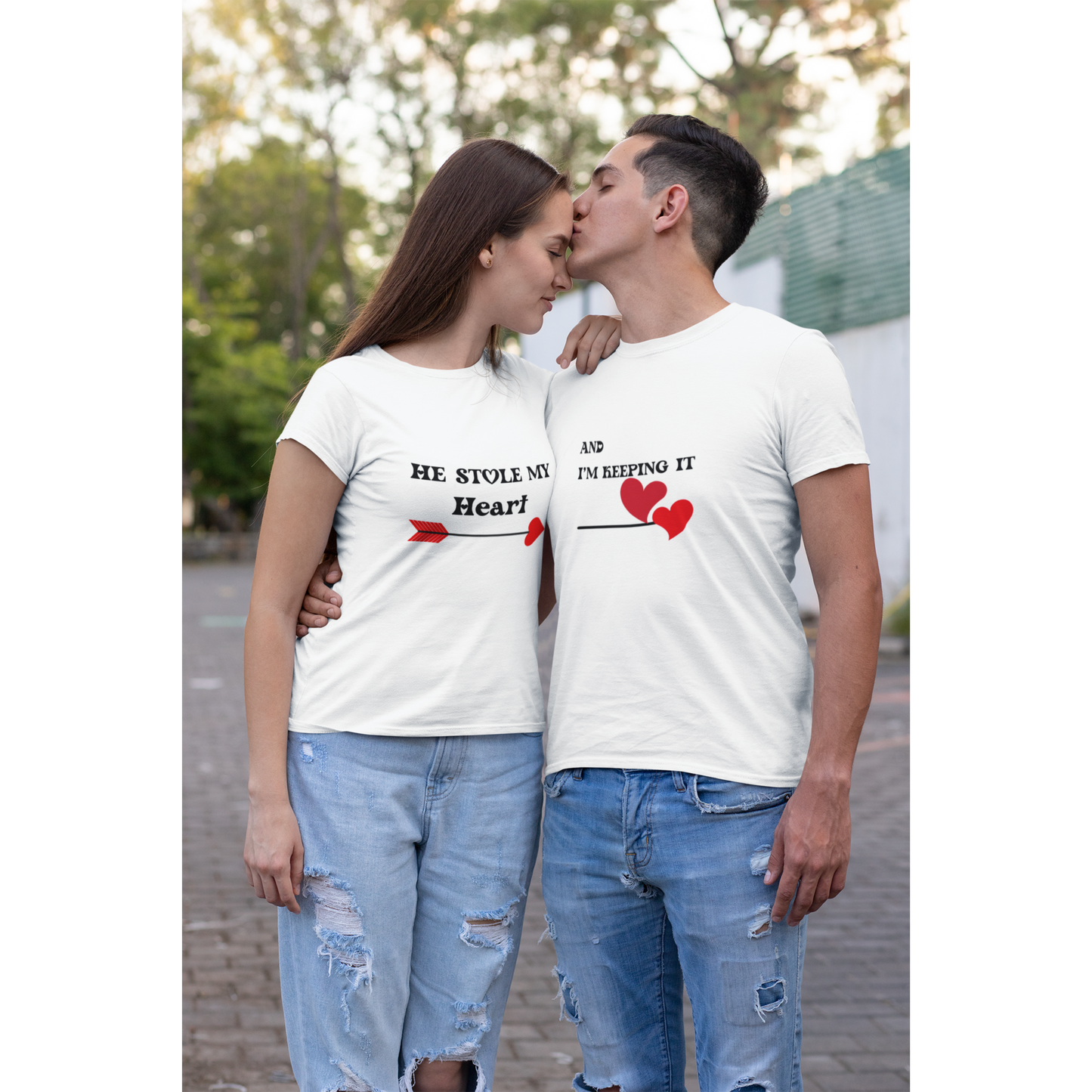 He Stole My Heart T-Shirt, Cute Valentine's Day Gift, Couple's Matching Tee, Love You Shirt, Romantic Date Night Apparel