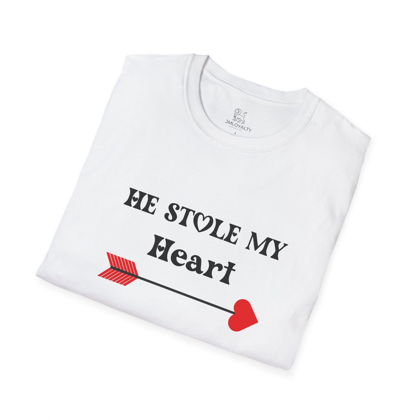 He Stole My Heart T-Shirt, Cute Valentine's Day Gift, Couple's Matching Tee, Love You Shirt, Romantic Date Night Apparel