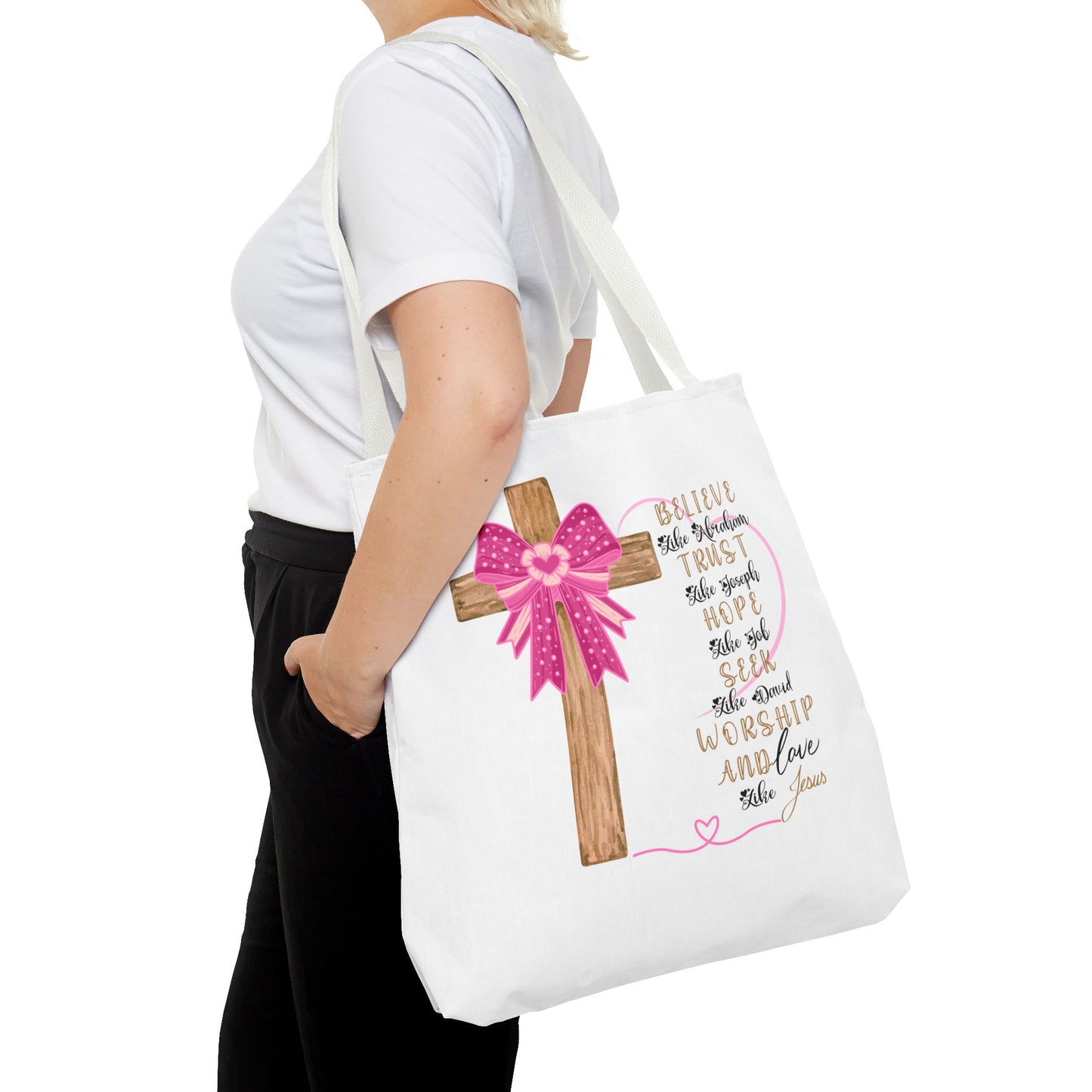 Faith-Inspired Tote Bag, Christian Tote, Inspirational Gift, Church Bag, Jesus Quotes, Perfect for Worship