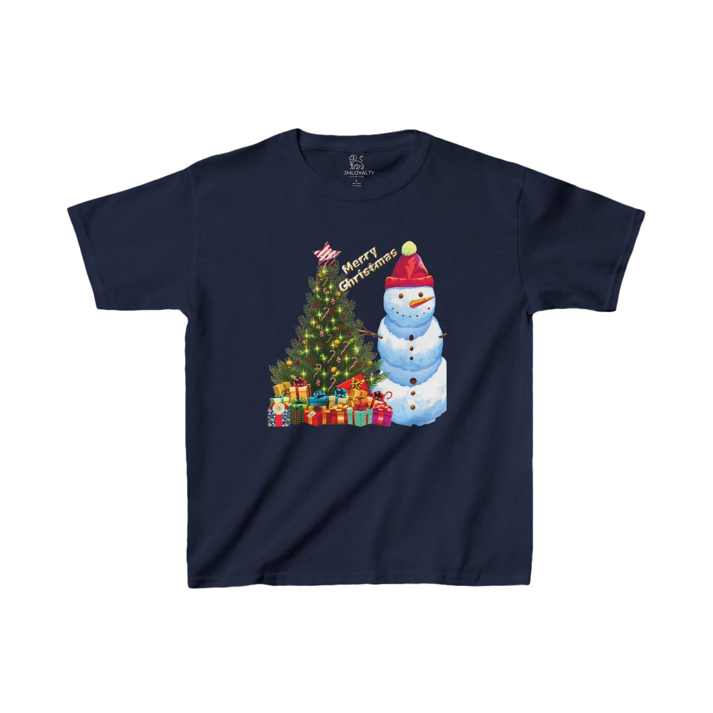 Festive Kids Tee, Merry Christmas Kids T-Shirt, Holiday Shirt, Winter Apparel, Christmas Gift for Children