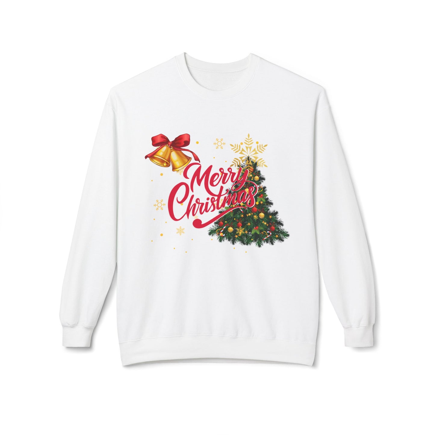 Christmas Unisex Sweatshirt, Midweight Fleece Crewneck in Various Colors, Holiday Apparel, Winter Jumper, Xmas Gift