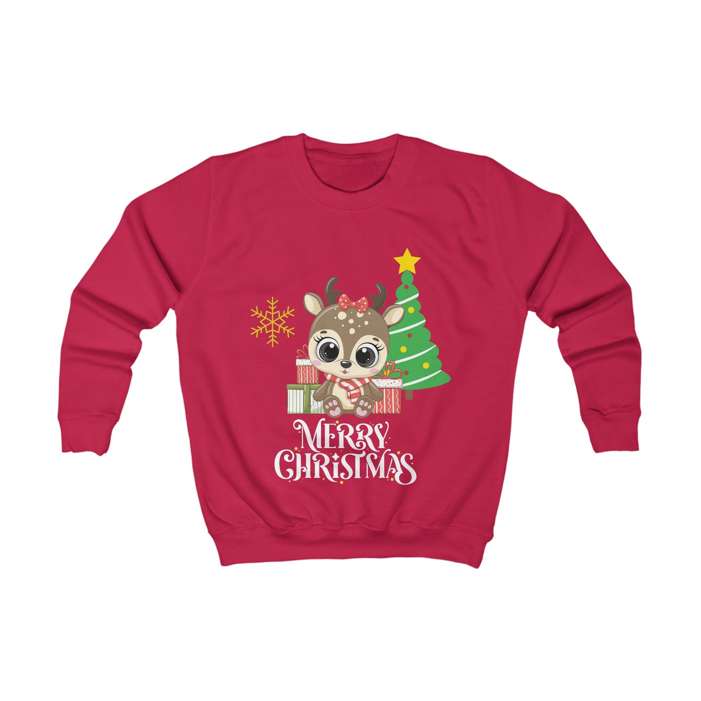 This Christmas Girls Kids Sweatshirt is the perfect festive holiday children's pullover for girls.