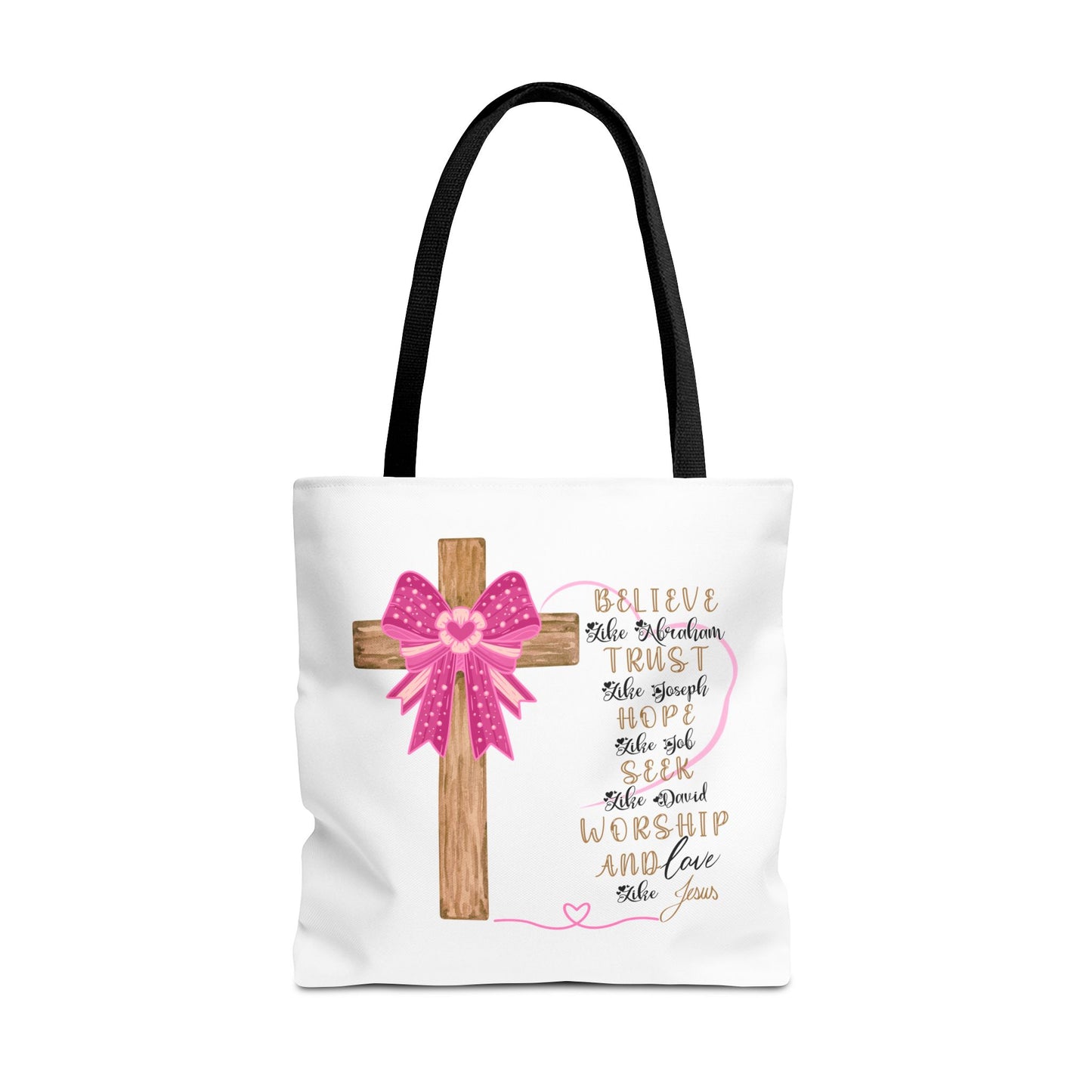 Faith-Inspired Tote Bag, Christian Tote, Inspirational Gift, Church Bag, Jesus Quotes, Perfect for Worship