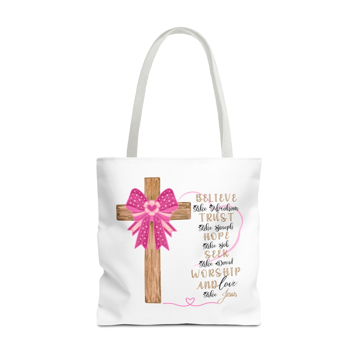 Faith-Inspired Tote Bag, Christian Tote, Inspirational Gift, Church Bag, Jesus Quotes, Perfect for Worship