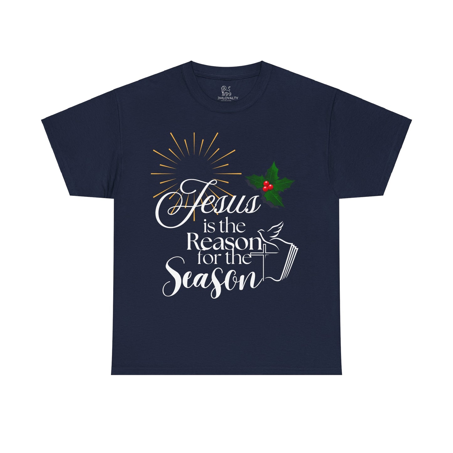 Jesus is the Reason for the Season Tee, Unisex Christmas Shirt, Holiday T-Shirt, Festive Cotton Tee, Faith-Based Apparel