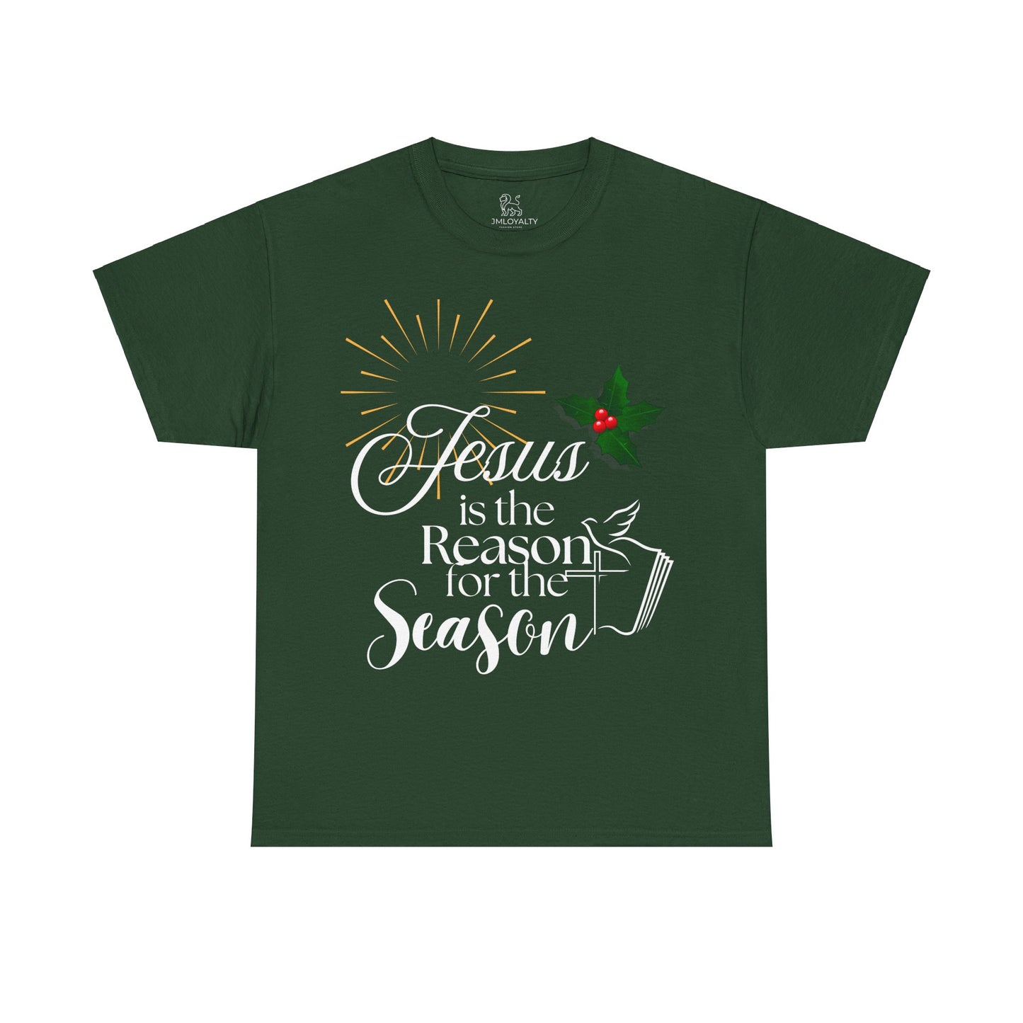 Jesus is the Reason for the Season Tee, Unisex Christmas Shirt, Holiday T-Shirt, Festive Cotton Tee, Faith-Based Apparel