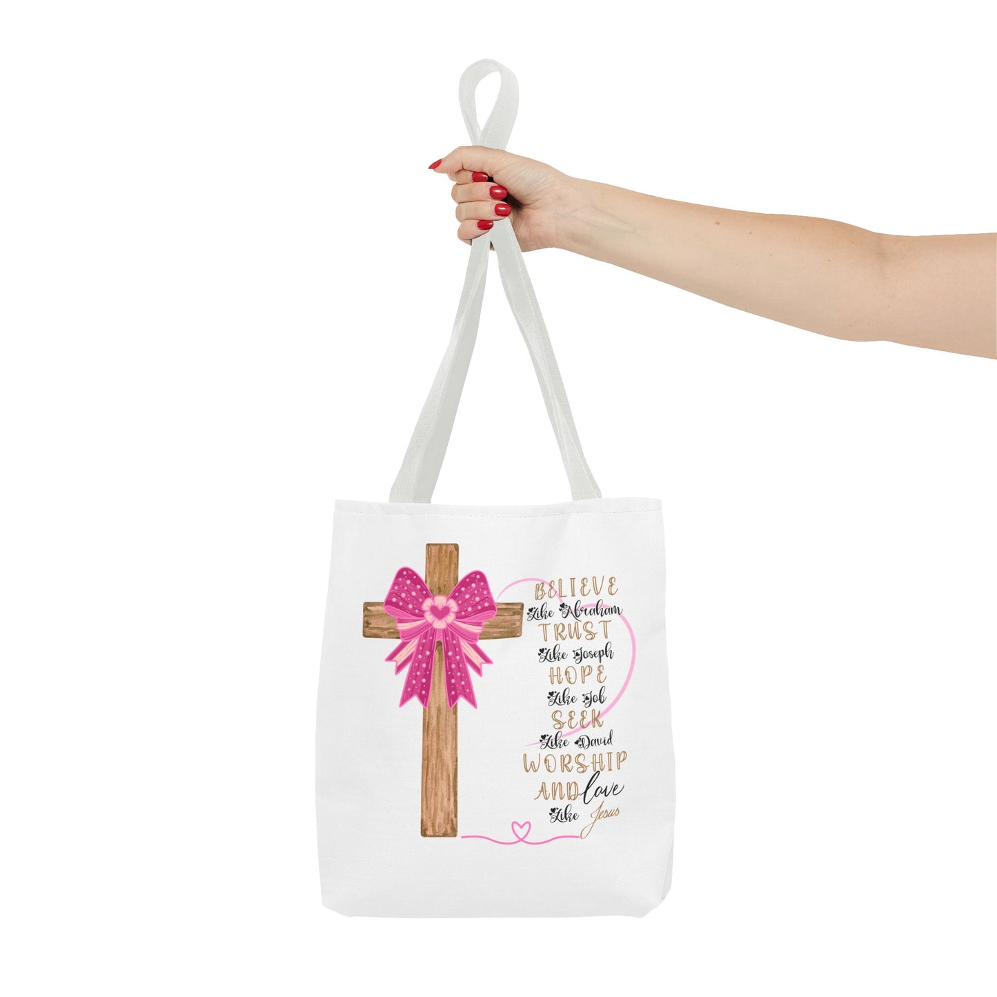 Faith-Inspired Tote Bag, Christian Tote, Inspirational Gift, Church Bag, Jesus Quotes, Perfect for Worship