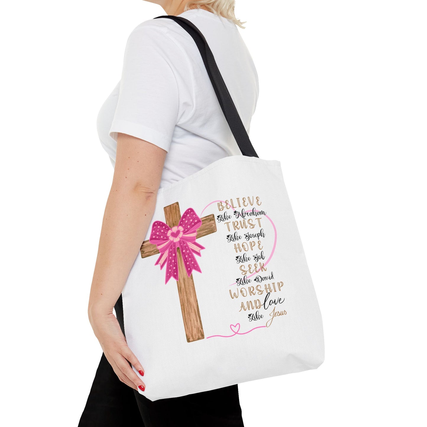 Faith-Inspired Tote Bag, Christian Tote, Inspirational Gift, Church Bag, Jesus Quotes, Perfect for Worship