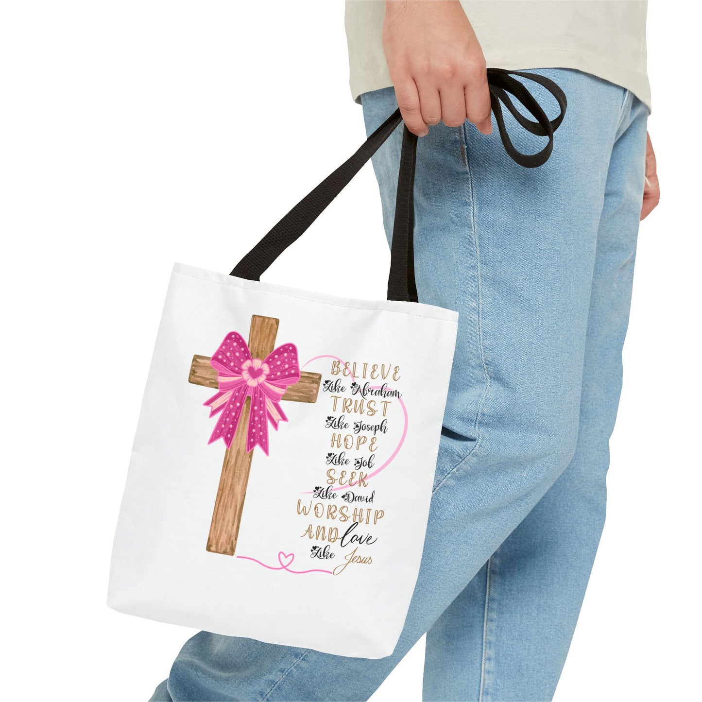 Faith-Inspired Tote Bag, Christian Tote, Inspirational Gift, Church Bag, Jesus Quotes, Perfect for Worship